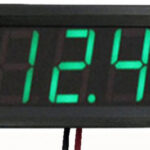 Voltmetru LED 4.5-100Vdc 3digiti verde