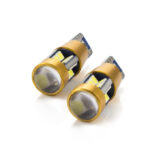 Led bec T10 3F lupa+16Lx3528 alb rece CanBus