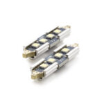 Led bec T10x36 4x3528 alb rece CanBus blister
